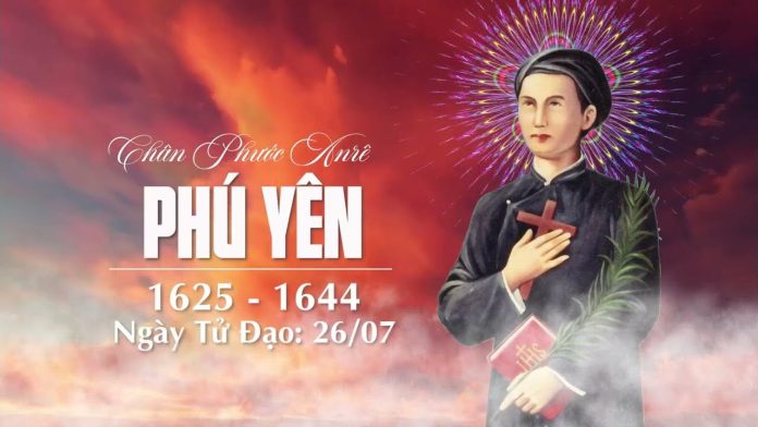 Anrê Phú Yên được tôn phong Chân phước (Á thánh) khi nào?